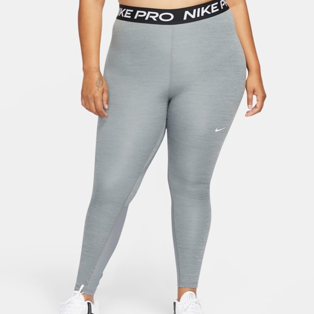 Nike Pro mid-rise, mesh paneled leggings